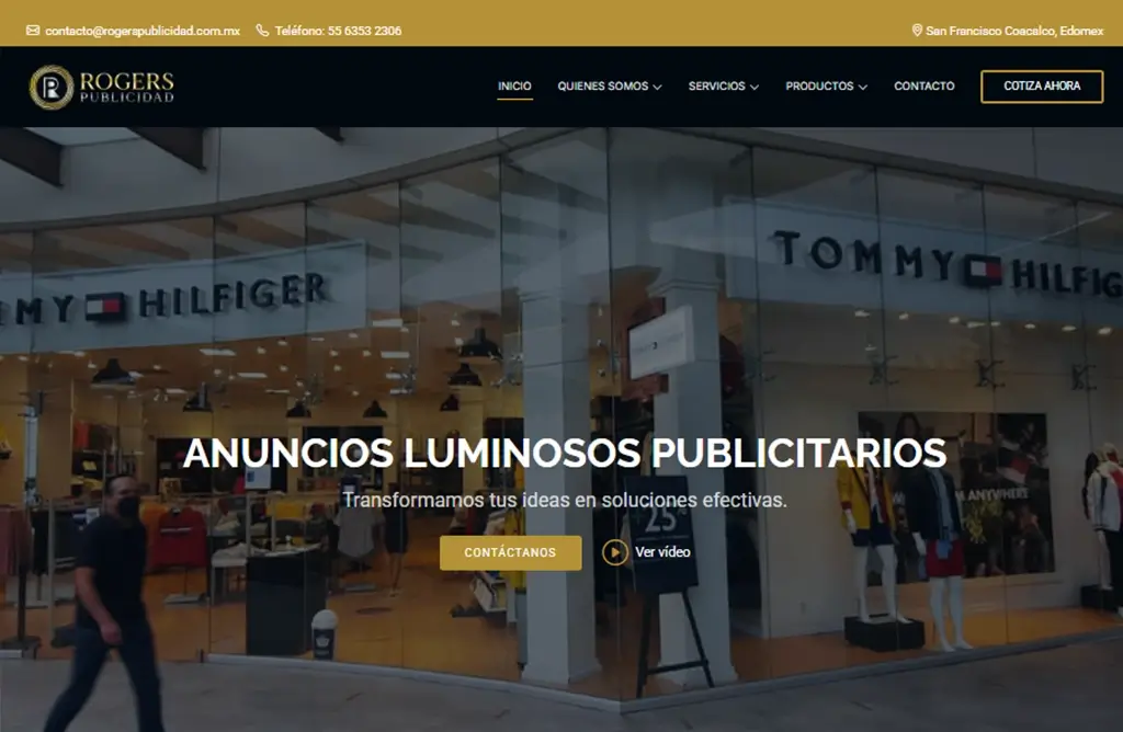 Captura de pantalla del proyecto: ROGERS - Anuncios Publicitarios