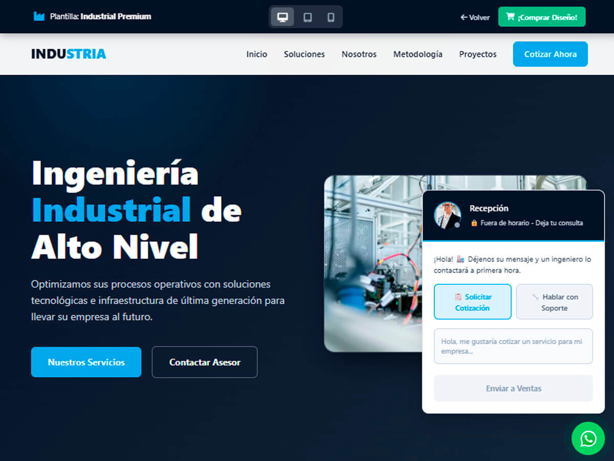 Plantilla Industrial